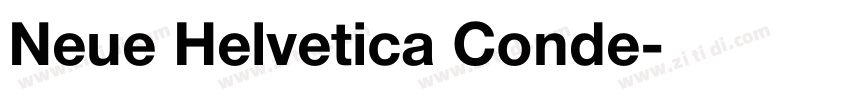 Neue Helvetica Conde字体转换